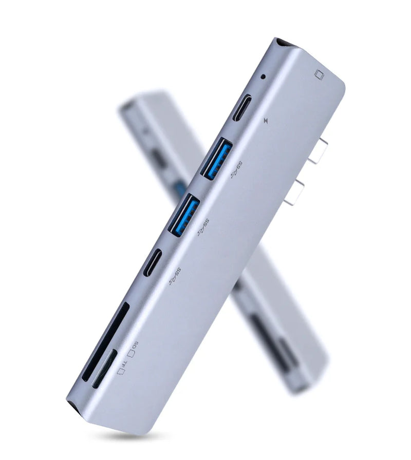 Macbook USB-C Hub to USB-A SD Card HDMI Adapter