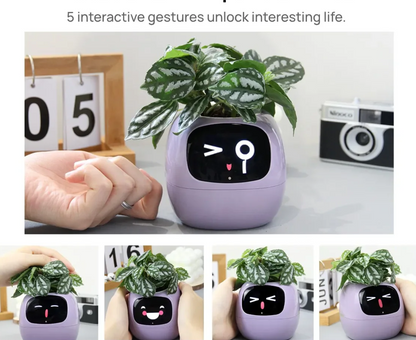 Tamagotchi Smart Planter - 49 Rich Expressions, 7 Smart Sensors, AI Plant Care