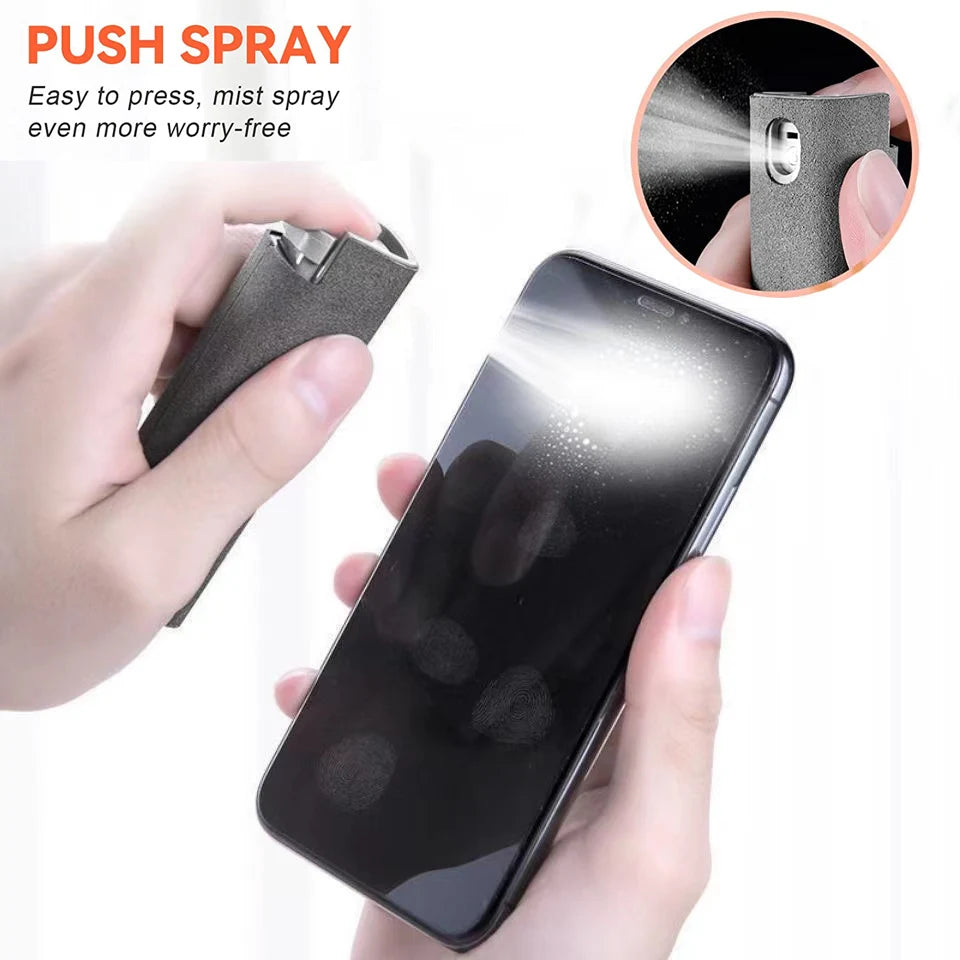 SprayWipe - 2 in 1 Microfiber Digital Screen Cleaning Tool with Spray Dust & Fingerprint Remover