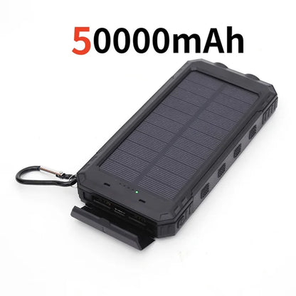 PowerTank 200,000mAh Power Bank w/ Solar Panel & Flashlight