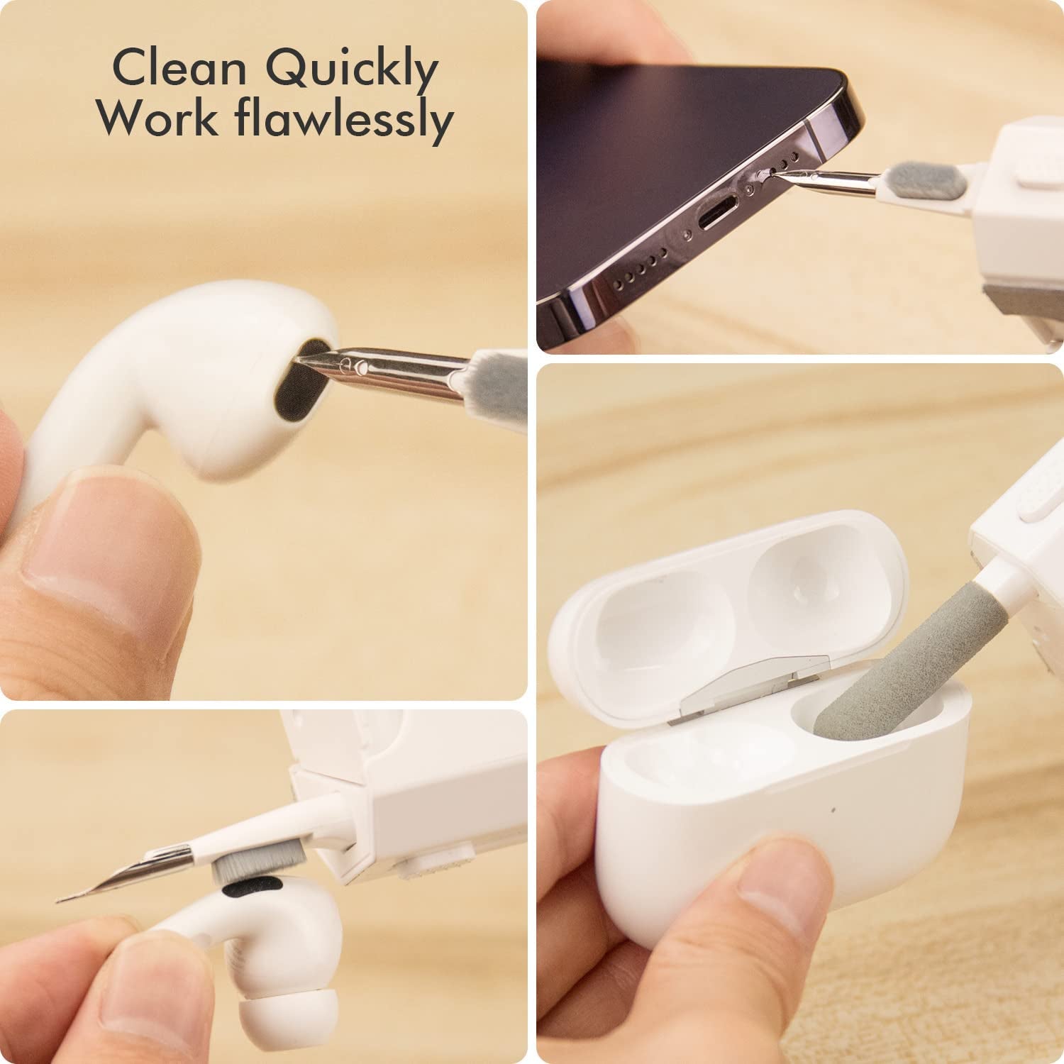 8 in 1 Cleaning Kit + Keycap Puller - Screen, Keyboard, AirPods