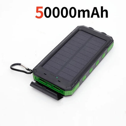 PowerTank 200,000mAh Power Bank w/ Solar Panel & Flashlight