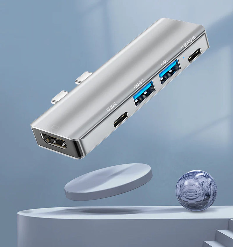 Macbook USB-C Hub to USB-A SD Card HDMI Adapter