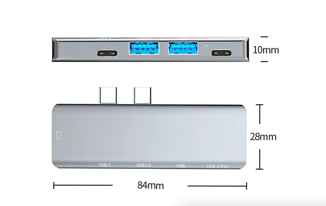 Macbook USB-C Hub to USB-A SD Card HDMI Adapter