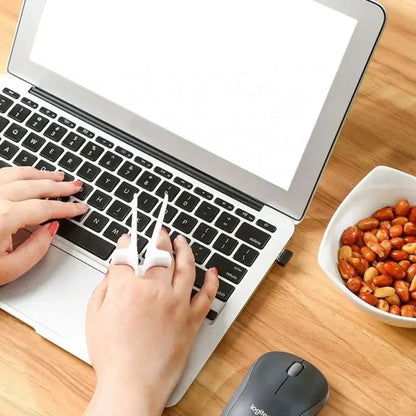 Gamer Finger Chopsticks For Gaming Lazy Assistant Chip Snacks Not Dirty Hand Rings Accessory Kitchen Tool